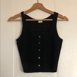 Aritzia Black Crop Top